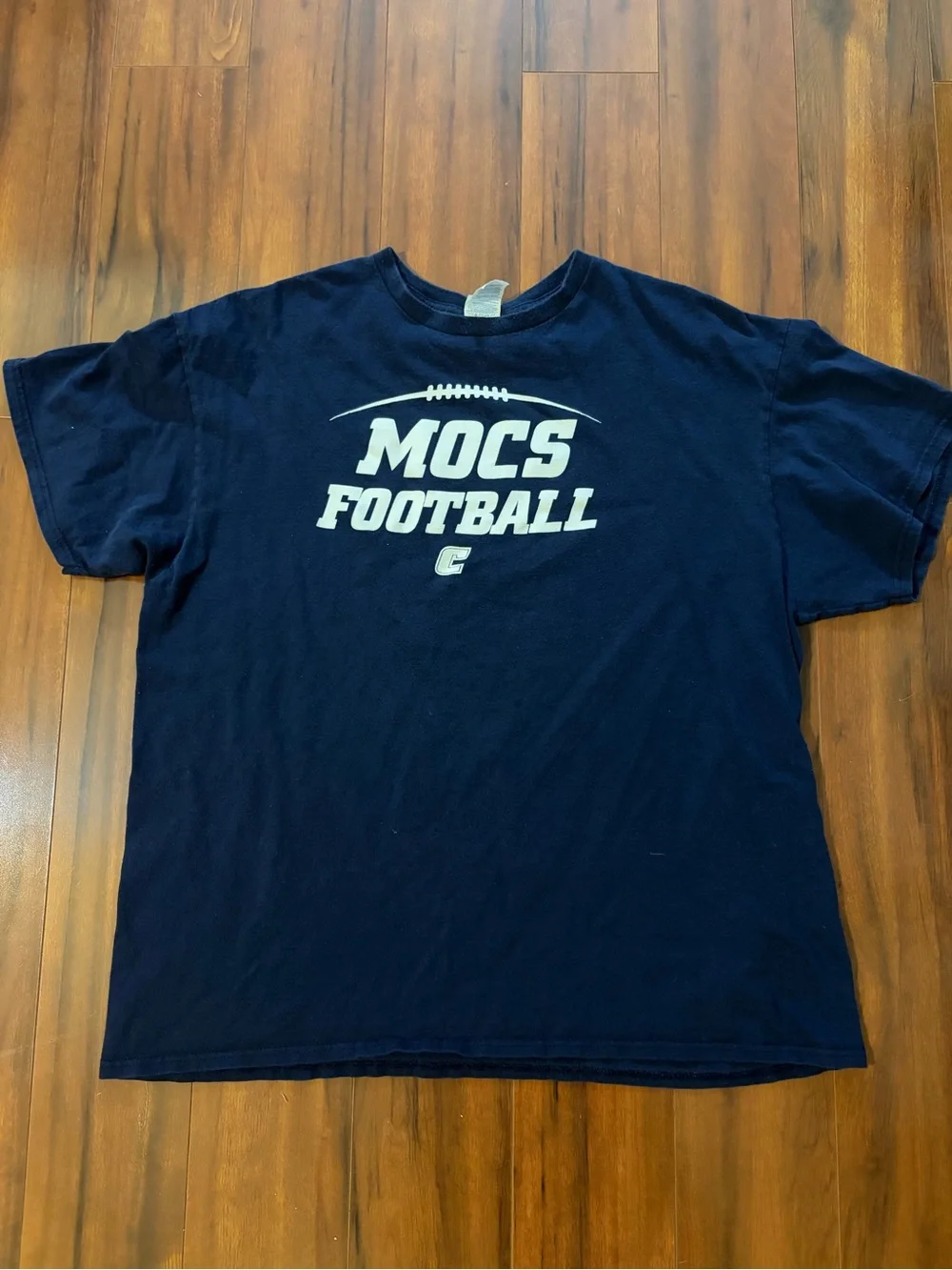 UT Chattanooga (UTC) Mocs Football Short Sleeve Navy Tee